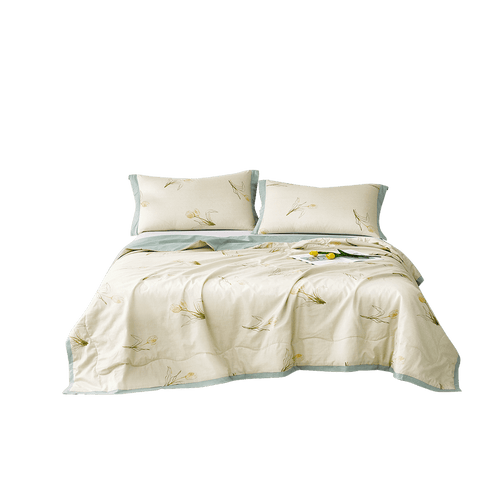 BloomScape™ Washable Silk Summer Comforter - Organic Cotton & Silk Collection