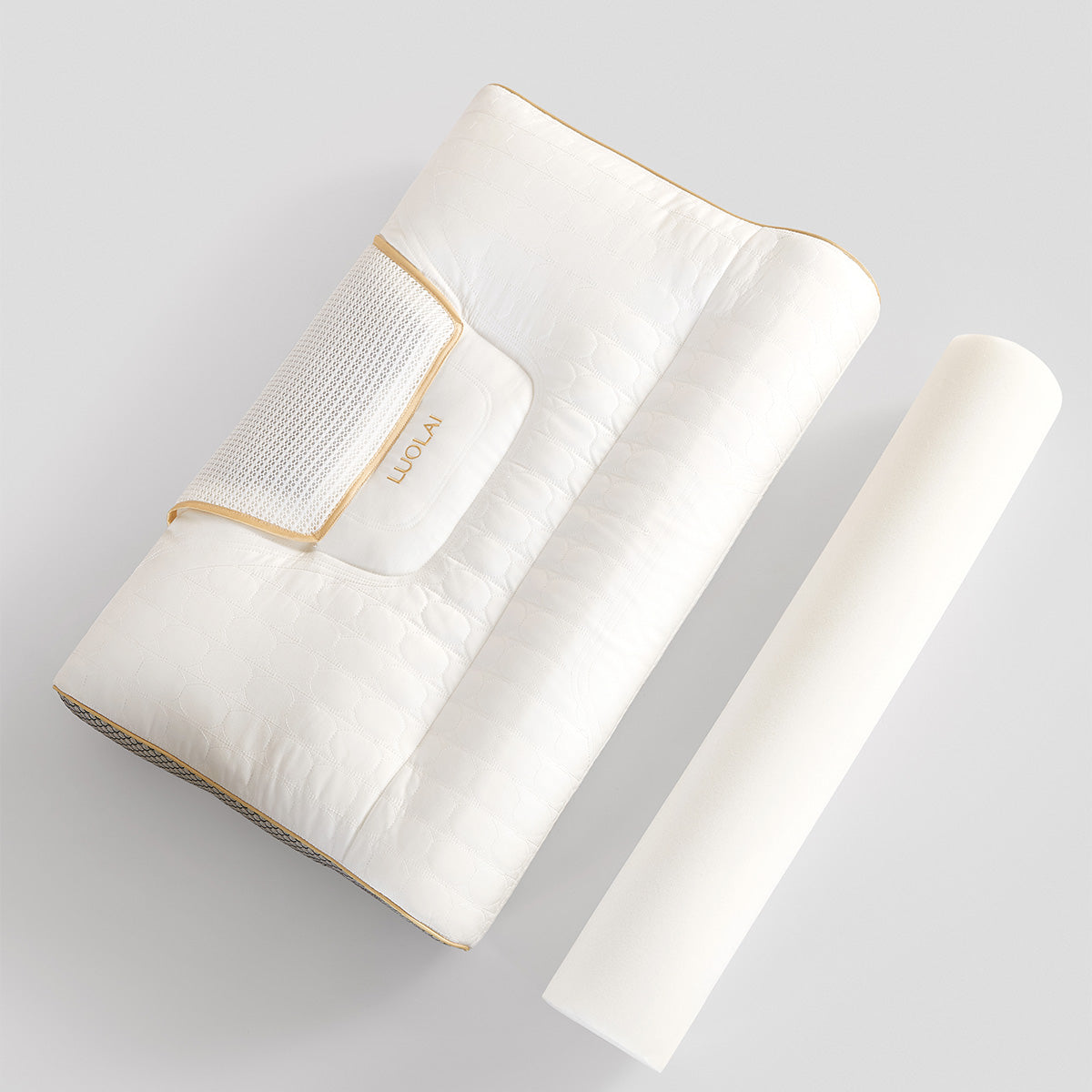 DualSense Stretch-Zoned Neck Support Pillow (Herbal Edition)