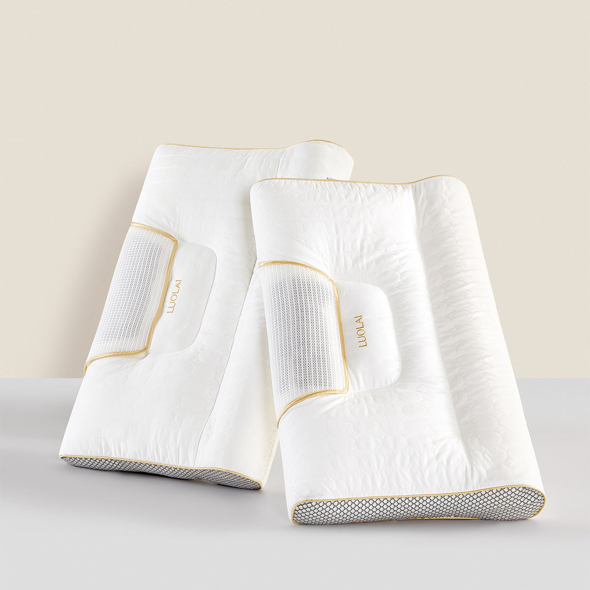 DualSense Stretch-Zoned Neck Support Pillow (Herbal Edition)