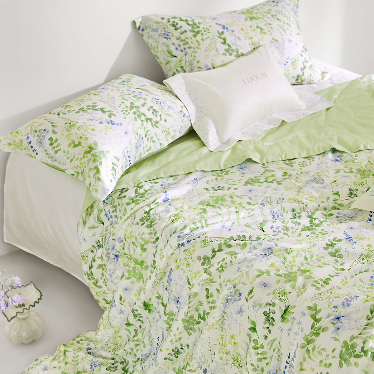 Silk·Lyocell Cotton & Silk Washed Summer Quilt