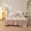 Luxury Faux Fur 2-in-1 Blanket&Pillow Cover