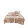 Luxury Faux Fur 2-in-1 Blanket&Pillow Cover