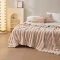 Luxury Faux Fur 2-in-1 Blanket&Pillow Cover