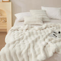 Luxury Faux Fur 2-in-1 Blanket&Pillow Cover