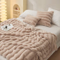 Luxury Faux Fur 2-in-1 Blanket&Pillow Cover