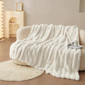 Luxury Faux Fur 2-in-1 Blanket&Pillow Cover