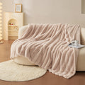 Luxury Faux Fur 2-in-1 Blanket&Pillow Cover