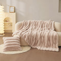 Luxury Faux Fur 2-in-1 Blanket&Pillow Cover