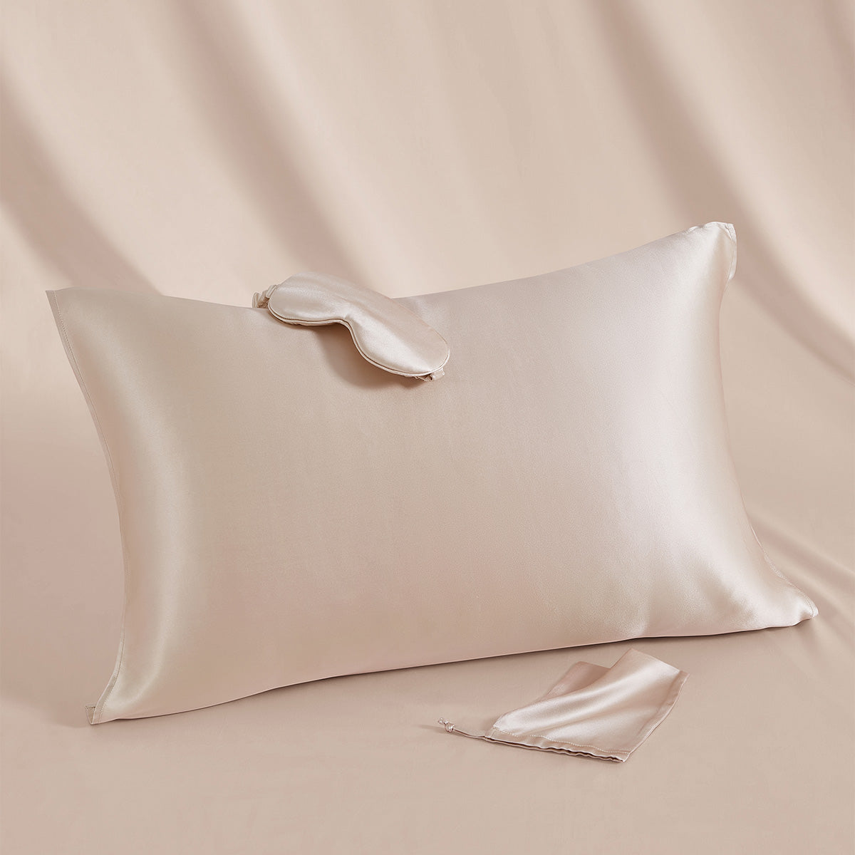 Texsoft 100% Mulberry Silk（16 MM）3 in 1 Serenity Sleep Sets with Gift Box