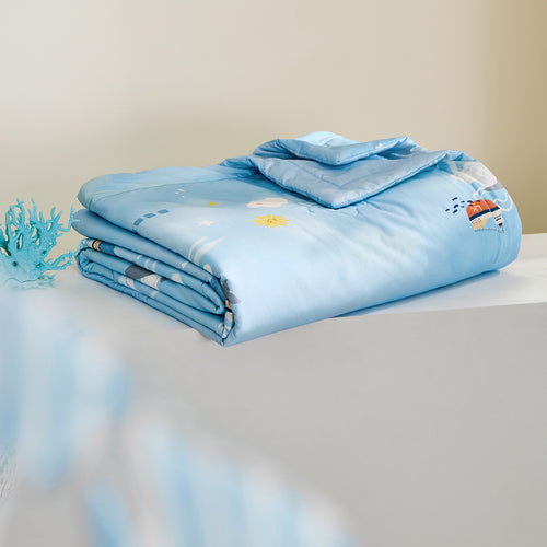 100% Mulberry Silk Summer Quilt - Machine Washable Comforter-Kids