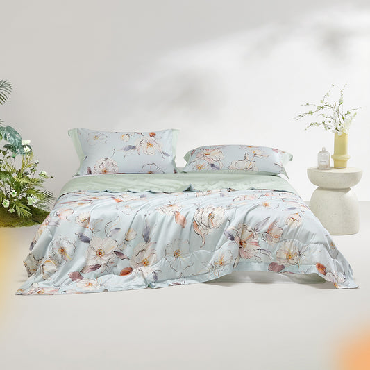 Silk·Lyocell Cotton & Silk Washed Summer Quilt