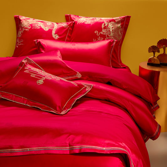 Dragon and Phoenix Blessings Bedding Sets